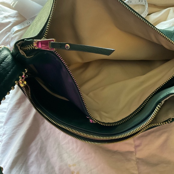 Dark green purse, Macy’s brand purse, leather purse - Picture 6 of 16